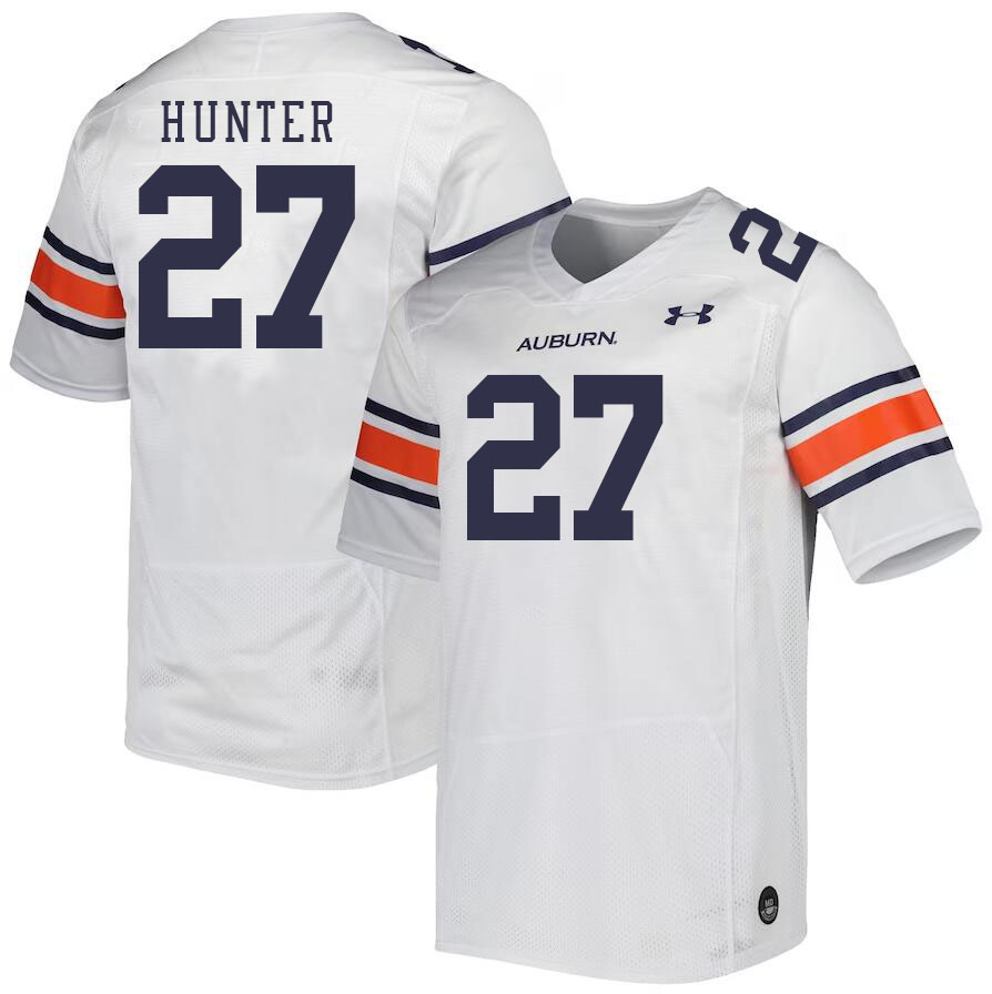 Men's Auburn Tigers #27 Jarquez Hunter White 2023 College Stitched Football Jersey